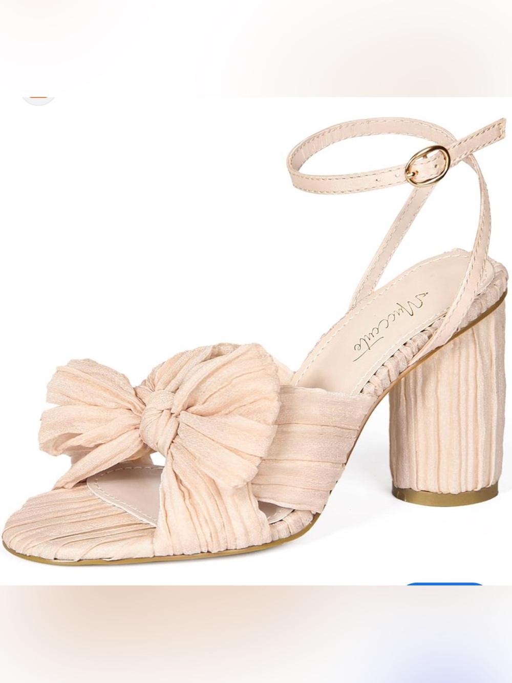 MUCCCUTE Women's Bow Knot Heeled Sandals Size 7